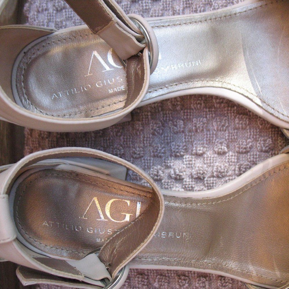 AGL Silver Block Heel Sandals - Picture 8 of 9